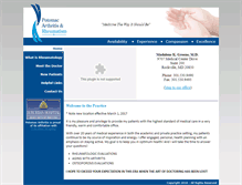 Tablet Screenshot of potomacarthritis.com